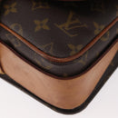 LOUIS VUITTON Monogram Cartouchiere MM Umhängetasche M51253 LV Auth 179669-14