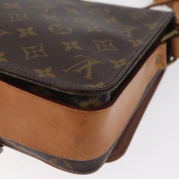 LOUIS VUITTON Monogram Cartouchiere MM Umhängetasche M51253 LV Auth 179669