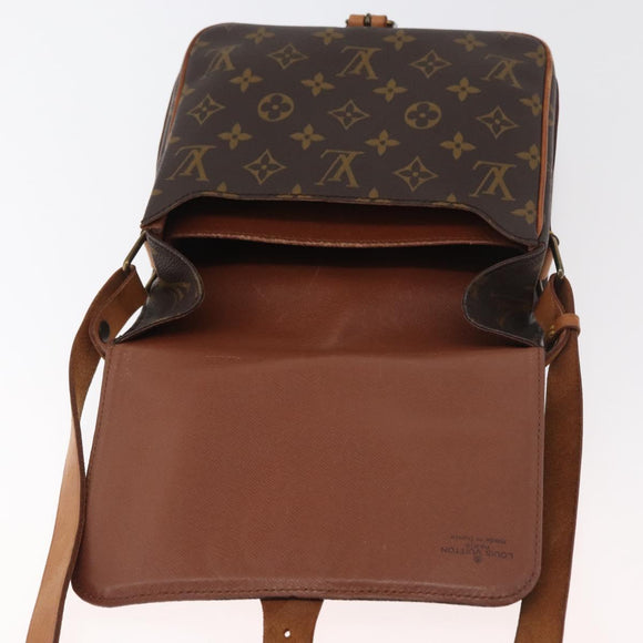 LOUIS VUITTON Monogram Cartouchiere MM Umhängetasche M51253 LV Auth 179669