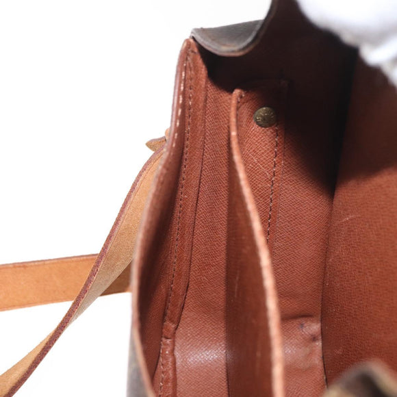 LOUIS VUITTON Monogram Cartouchiere MM Umhängetasche M51253 LV Auth 179669