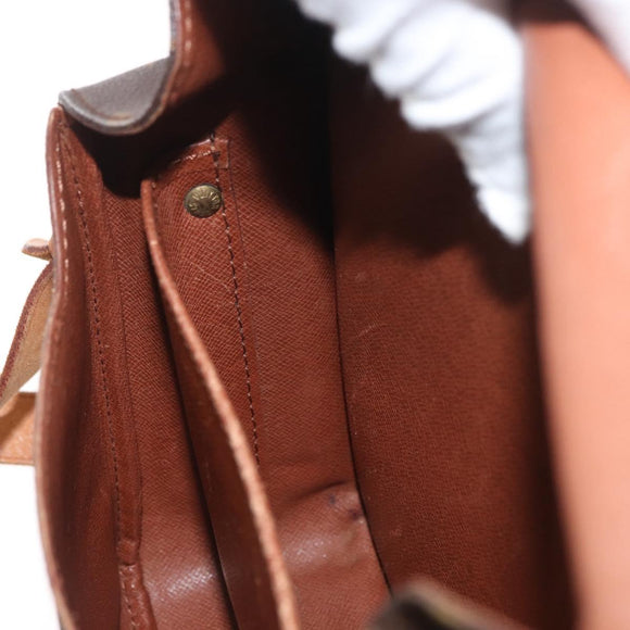 LOUIS VUITTON Monogram Cartouchiere MM Umhängetasche M51253 LV Auth 179669