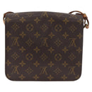LOUIS VUITTON Monogram Cartouchiere MM Umhängetasche M51253 LV Auth 179669-2