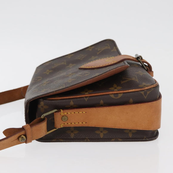 LOUIS VUITTON Monogram Cartouchiere MM Umhängetasche M51253 LV Auth 179669