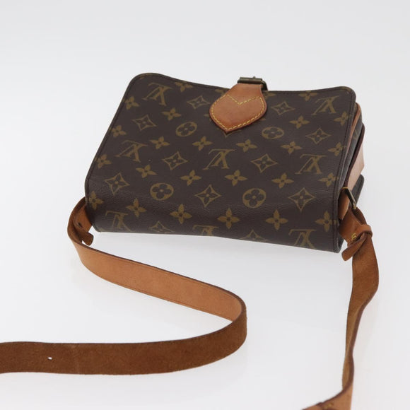 LOUIS VUITTON Monogram Cartouchiere MM Umhängetasche M51253 LV Auth 179669