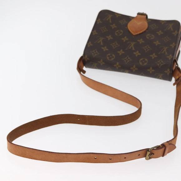LOUIS VUITTON Monogram Cartouchiere MM Umhängetasche M51253 LV Auth 179669