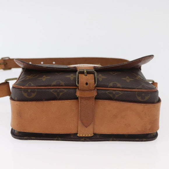LOUIS VUITTON Monogram Cartouchiere MM Umhängetasche M51253 LV Auth 179669