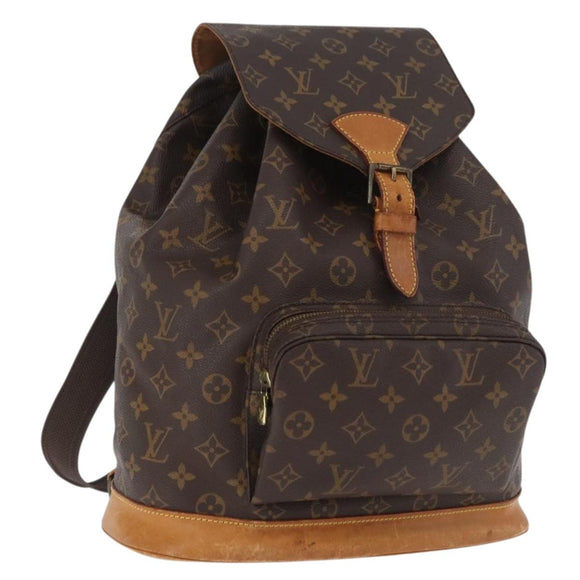 LOUIS VUITTON Monogram Montsouris GM Backpack M51135 LV Auth 179670