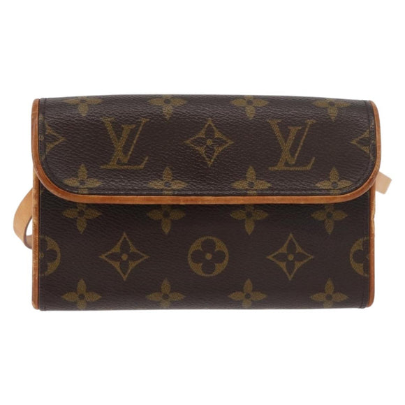 LOUIS VUITTON Monogram Pochette Florentine Heuptas M51855 LV Auth 179682