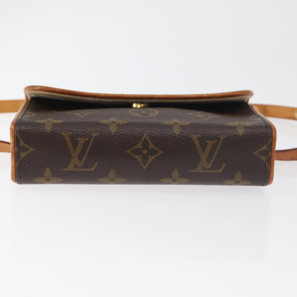 LOUIS VUITTON Monogram Pochette Florentine Heuptas M51855 LV Auth 179682