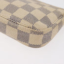 LOUIS VUITTON Damier Azur Mini Pochette Accessoires Pouch N63005 LV Auth 179688-15