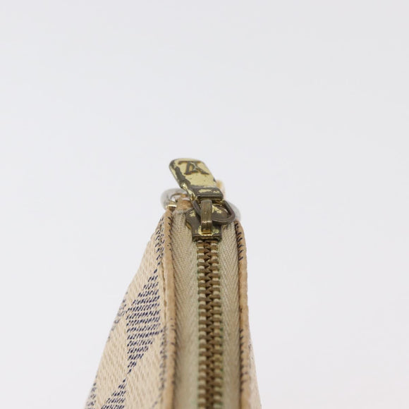 LOUIS VUITTON Damier Azur Mini Pochette Accessoires Pouch N63005 LV Auth 179688