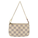 LOUIS VUITTON Damier Azur Mini Pochette Accessoires Pouch N63005 LV Auth 179688-13