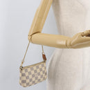 LOUIS VUITTON Damier Azur Mini Pochette Accessoires Pouch N63005 LV Auth 179688-20
