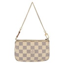 LOUIS VUITTON Damier Azur Mini Pochette Accessoires Pouch N63005 LV Auth 179688-2