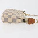 LOUIS VUITTON Damier Azur Mini Pochette Accessoires Pouch N63005 LV Auth 179688-3
