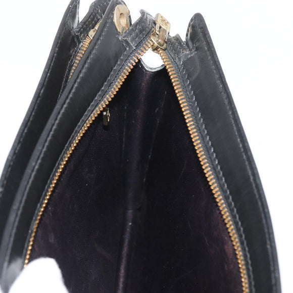 LOUIS VUITTON Epi Angian Shoulder Bag 2way Black M52112 LV Auth 179695
