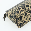 CHANEL Clutch Bag Cotton Beige Gold CC Auth 179696A-11