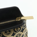 CHANEL Clutch Bag Cotton Beige Gold CC Auth 179696A-12
