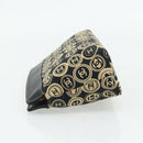 CHANEL Clutch Bag Cotton Beige Gold CC Auth 179696A-4