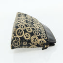 CHANEL Clutch Bag Cotton Beige Gold CC Auth 179696A-5