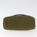 Christian Dior Canage Lady Dior Hand Bag Nylon 2way Khaki Gold Auth 179698-11