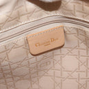 Christian Dior Canage Lady Dior Hand Bag Nylon 2way Khaki Gold Auth 179698-18