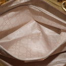 Christian Dior Canage Lady Dior Hand Bag Nylon 2way Khaki Gold Auth 179698-23
