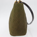 Christian Dior Canage Lady Dior Hand Bag Nylon 2way Khaki Gold Auth 179698-5