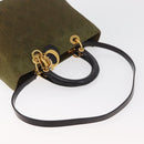 Christian Dior Canage Lady Dior Hand Bag Nylon 2way Khaki Gold Auth 179698-9