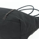 PRADA Hand Bag Nylon Black Silver Auth 179699A-9