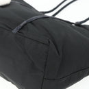 PRADA Hand Bag Nylon Black Silver Auth 179699A-15