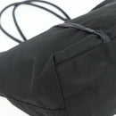 PRADA Hand Bag Nylon Black Silver Auth 179699A-16