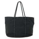 PRADA Hand Bag Nylon Black Silver Auth 179699A-2