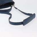 FENDI Celeria Anna Umhängetasche Leder 2way Marine Silber Auth 179700A-10