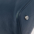 FENDI Celeria Anna Umhängetasche Leder 2way Marine Silber Auth 179700A-13