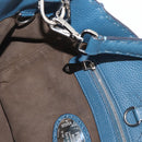 FENDI Celeria Anna Umhängetasche Leder 2way Marine Silber Auth 179700A-22