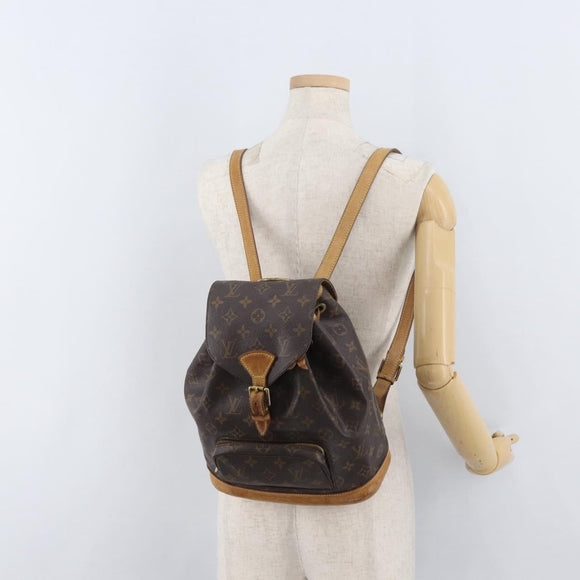 LOUIS VUITTON Monogram Montsouris MM Backpack M51136 LV Auth 179701
