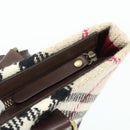 BURBERRY Nova Check Tote Bag Canvas Beige Gold Auth 179704A-11