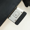 FENDI Zucca Canvas Bucket Slim Shoulder Bag Black Brown Auth 179706V-22
