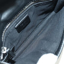 FENDI Zucca Canvas Bucket Slim Shoulder Bag Black Brown Auth 179706V-11