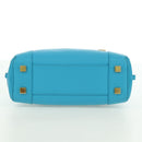 LOEWE Amazona 23 Handtas Leer 2-weg Lichtblauw Goud Auth 179711V-5