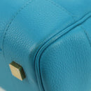 LOEWE Amazona 23 Handtas Leer 2-weg Lichtblauw Goud Auth 179711V-16