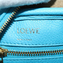 LOEWE Amazona 23 Handtas Leer 2-weg Lichtblauw Goud Auth 179711V-21