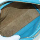 LOEWE Amazona 23 Handtas Leer 2-weg Lichtblauw Goud Auth 179711V-11