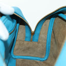 LOEWE Amazona 23 Handtas Leer 2-weg Lichtblauw Goud Auth 179711V-23