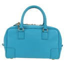 LOEWE Amazona 23 Handtas Leer 2-weg Lichtblauw Goud Auth 179711V-2