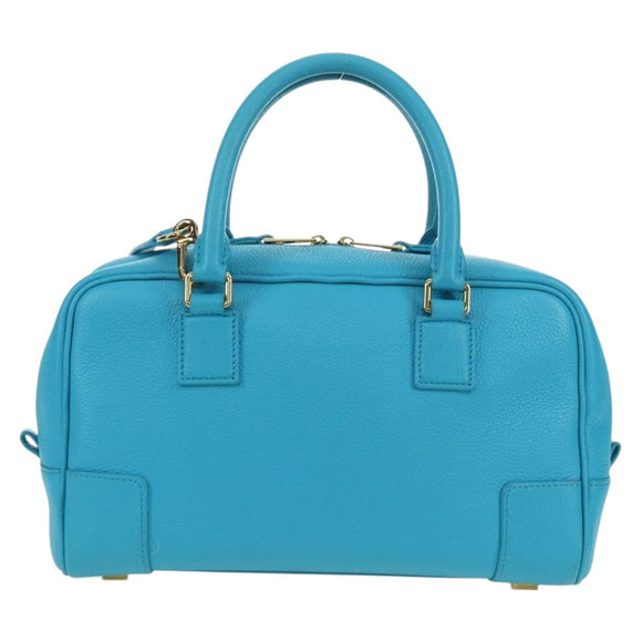 LOEWE Amazona 23 Handtas Leer 2-weg Lichtblauw Goud Auth 179711V