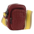 BOTTEGA VENETA INTRECCIATO Shoulder Bag Leather Bordeaux 154554 Auth 179712V-1