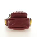 BOTTEGA VENETA INTRECCIATO Shoulder Bag Leather Bordeaux 154554 Auth 179712V-5