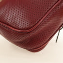 BOTTEGA VENETA INTRECCIATO Shoulder Bag Leather Bordeaux 154554 Auth 179712V-17